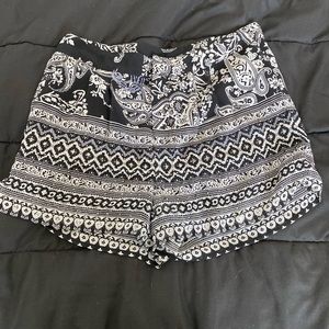 Fully lined, beaded shorts